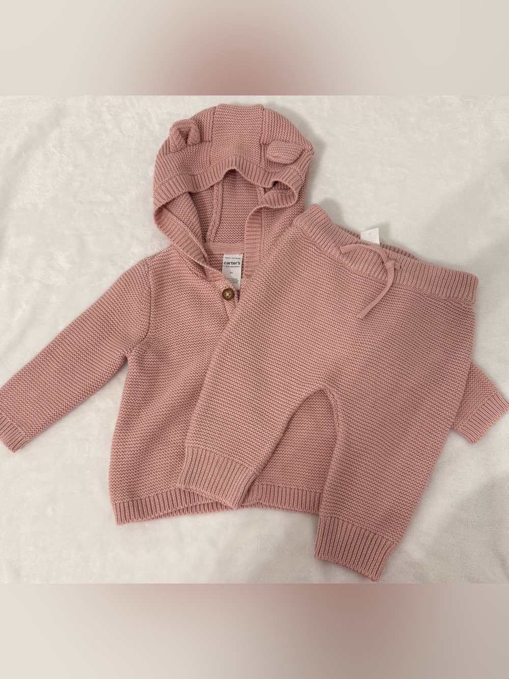Baby Girl Knit Sweater & Pants Set